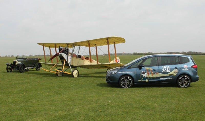 Vauxhall to support historic aircraft as part of WW1