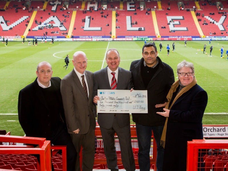 WJ King boost for the Charlton Athletic Community Trust Disability Programme