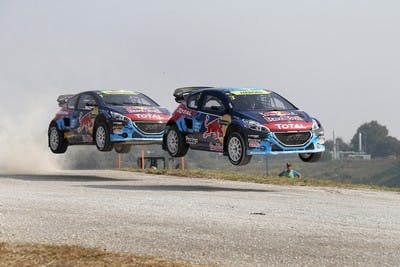 Peugeot to fight for teams' title in rallycross finale